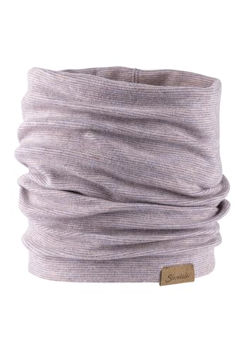 Sterntaler Schlauchschal mit Streifen in melange Optik, gefüttert, mit Klettverschluss, zum Durchziehen - Mädchen Accessoires für Babys & Kleinkinder - stylisch und bequem - pastellviolett, Gr. 2 von Sterntaler