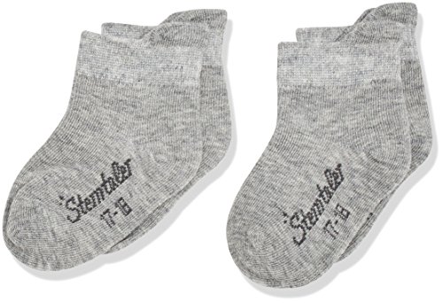 Sterntaler Baby - Mädchen Sneaker-söckchen Dp Uni Socken, Silber Mel., 26 EU von Sterntaler