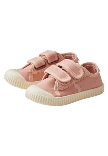 Sterntaler Sneaker Uni - Sportiver Baby Schuh aus Canvas - Kinder Sommer Schuhe mit Rutschfester Sohle - Mädchen Babyschuhe mit Klettverschluss, knöchelhoch - mattrosa,Größe 26 von Sterntaler