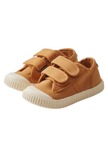 Sterntaler Sneaker Uni - Sportiver Baby Schuh aus Canvas - Kinder Sommer Schuhe mit Rutschfester Sohle - Unisex Babyschuhe mit Klettverschluss, knöchelhoch - Hellbraun, Größe 28 von Sterntaler
