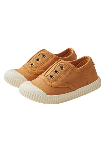 Sterntaler Sneaker Uni - Sportiver Baby Schuh aus Canvas - Kinder Sommer Schuhe mit Rutschfester Sohle - Unisex Babyschuhe mit elastischem Gummiband, knöchelhoch - Hellbraun, Größe 28 von Sterntaler