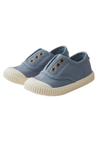 Sterntaler Sneaker Uni - Sportiver Baby Schuh aus Canvas - Kleinkind Sommer Schuhe mit Rutschfester Sohle - Jungen Babyschuhe mit elastischem Gummiband, knöchelhoch - blau, Größe 28 von Sterntaler
