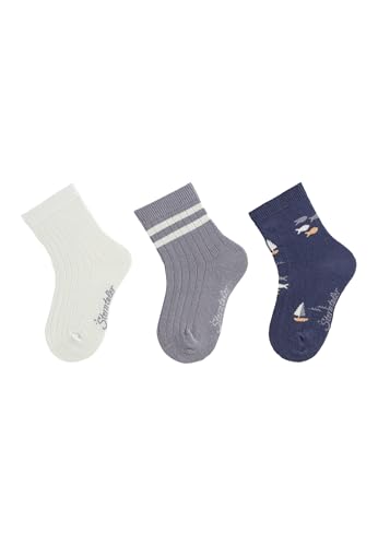 Sterntaler Socken 3er Pack Fische - Baby und Kindersocken - modische Farben, Muster und Designs - hoher Baumwollanteil - optimale Passform - Vorteilspack Jungen Strümpfe - helltürkis, Größe 18 Sterntaler Socken 3er Pack Fische - Baby und Kindersocken - modische Farben, Muster und Designs - hoher Baumwollanteil - optimale Passform - Vorteilspack Jungen Strümpfe - helltürkis, Größe 18 von Sterntaler
