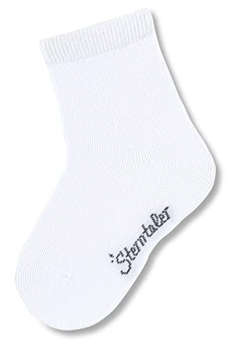Sterntaler Baby - Jungen Söckchen Uni Socken, Weiß, 19-22 von Sterntaler