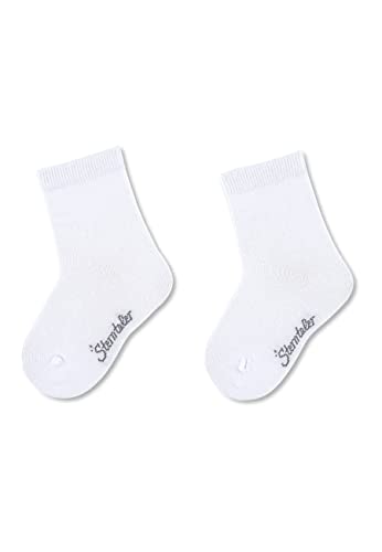 Sterntaler Baby - Mädchen Söckchen Dp Uni Socken, Weiß, 26 EU von Sterntaler