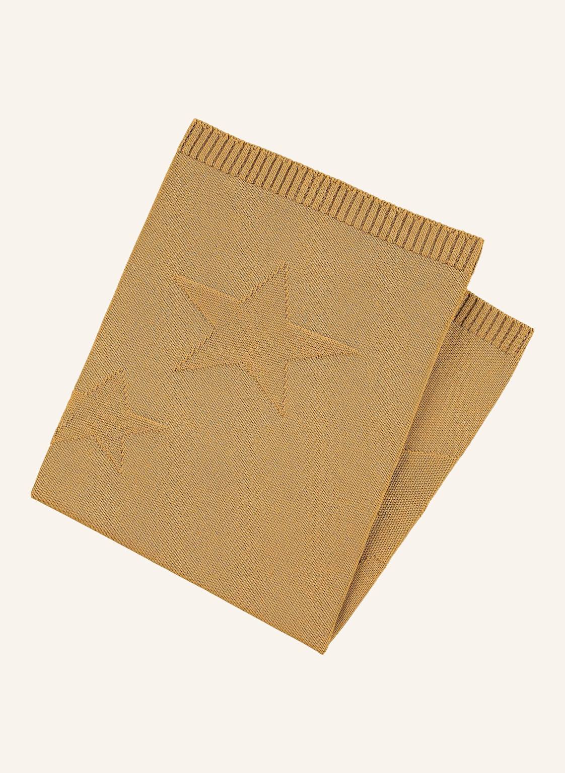 Sterntaler Strick-Schmusedecke gelb von Sterntaler