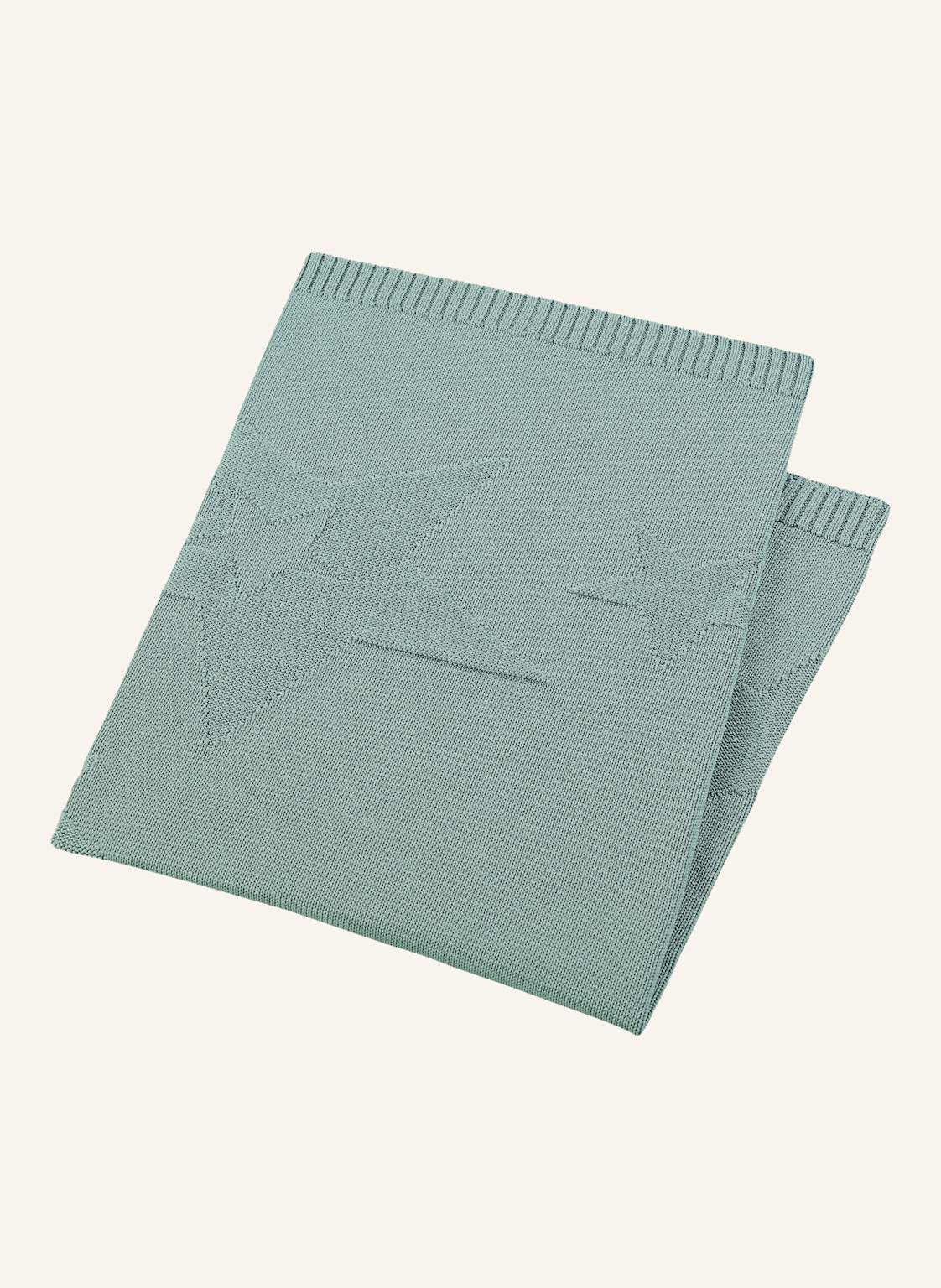 Sterntaler Strick-Schmusedecke gruen von Sterntaler