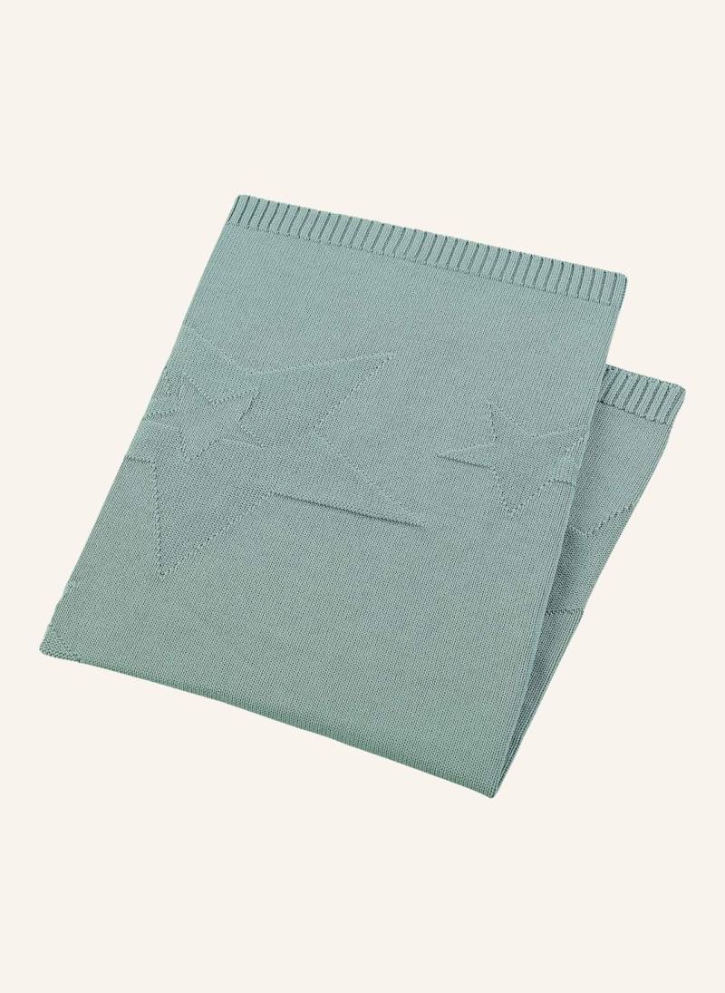 Sterntaler Strick-Schmusedecke gruen von Sterntaler