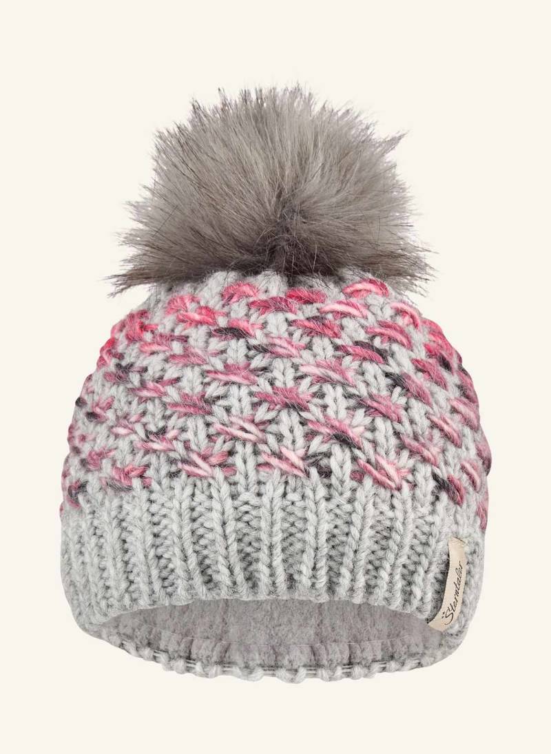 Sterntaler Strickmütze Spezialgarn silber von Sterntaler