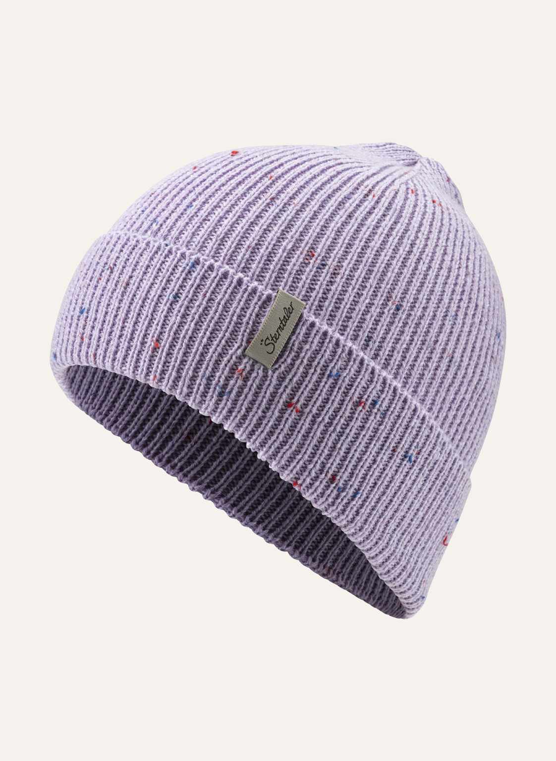 Sterntaler Strickmütze Sprenkel lila von Sterntaler