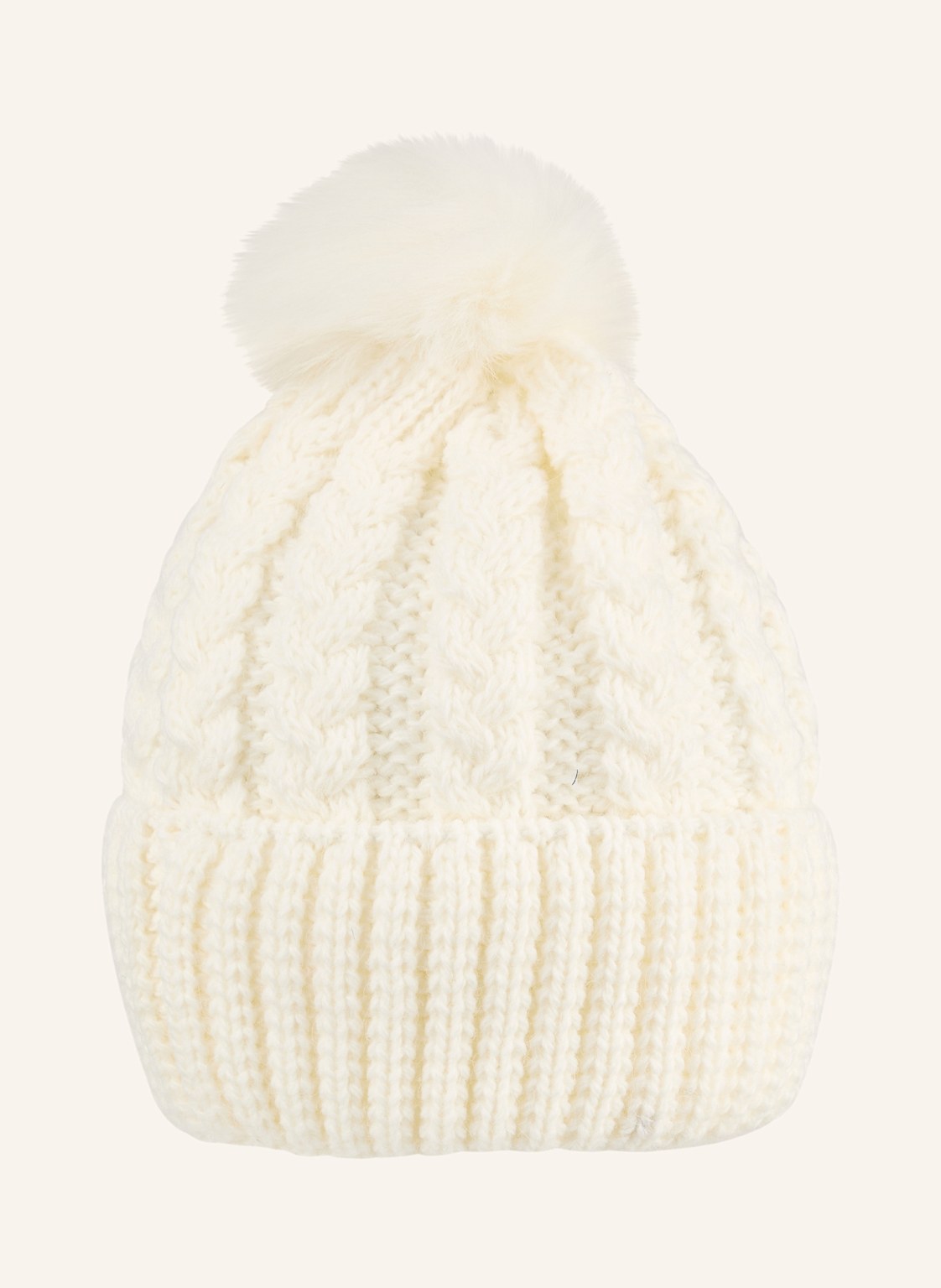 Sterntaler Strickmütze Zopfmuster weiss von Sterntaler