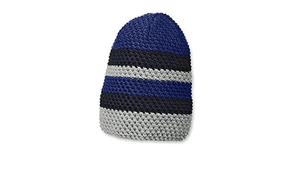 Sterntaler Strickmütze blau grau Junge von Sterntaler