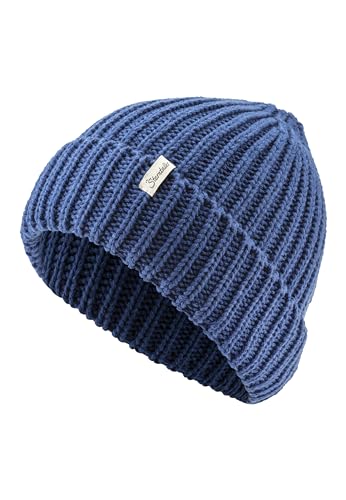 Sterntaler Strickmütze mit Umschlag - Unisex Beanie im coolen Fisherman Style - Weiche Baby Wintermütze - Kobaltblau, 49 von Sterntaler