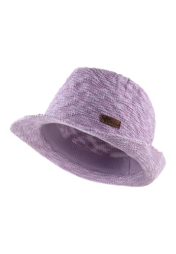 Sterntaler Strohhut meliert - klassischer Sommerhut mit Ripsband - Unisex Sonnenkappe - Baby und Kinder Kopfbedeckung - Flieder, Größe 53 von Sterntaler