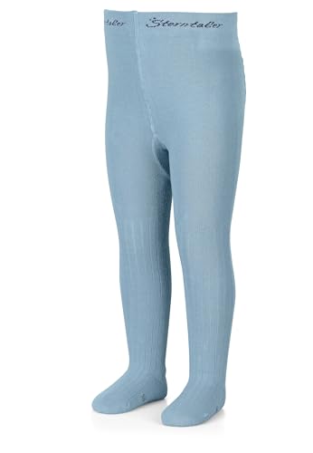 Sterntaler Kinderstrumpfhosen mit Rippenmuster - Jungen Strumpfhose mit elastischem Bund für bequemen Halt - Vielseitig kombinierbar - Graublau, 86 von Sterntaler