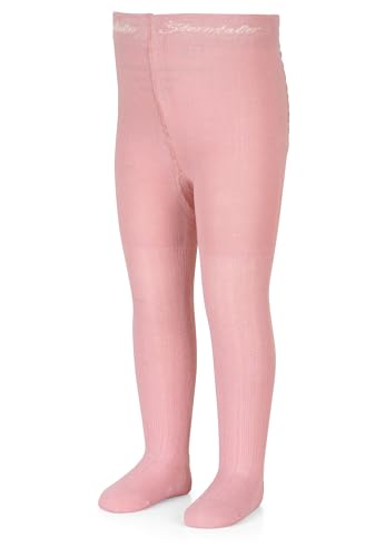 Sterntaler Strumpfhose Struktur - Kinderstrumpfhosen mit Strukturmuster - Strumpfhose Mädchen mit elastischem Bund für bequemen Halt - Komfortable Strumpfhose vielseitig zu kombinieren - zartrosa, 74 von Sterntaler