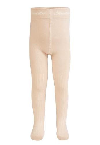 Sterntaler Strumpfhose in klassischem Rippstrick - Baby und Kinder Strumpfhose mit hohem Baumwollanteil - weiche und bequeme Babykleidung ab Geburt - Unisex Strumpfhose - beige, Größe 74 von Sterntaler