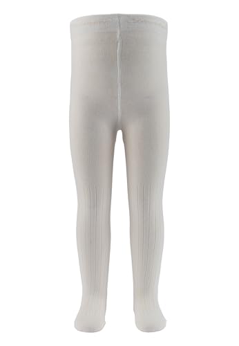 Sterntaler Strumpfhose in klassischem Rippstrick - Baby und Kinder Strumpfhose mit hohem Baumwollanteil - weiche und bequeme Babykleidung ab Geburt - Unisex Strumpfhose - ecru, Größe 74 von Sterntaler