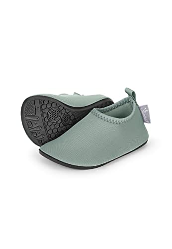 Sterntaler Unisex Baby Aquaschuh Uni Flacher Slipper, dunkelgrün, 25/26 EU von Sterntaler