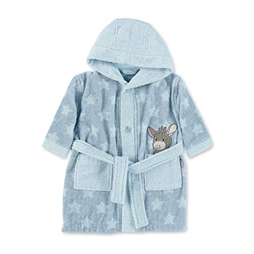 Sterntaler Unisex Baby Bademantel Emmi Bathrobe, Mittelblau, 98-104 von Sterntaler