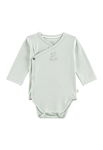 Sterntaler Body Emmi - Unisex Wickel Body aus Baumwoll Jersey - Langarm Body mit Esel Emmi Print - Neugeborenen Body seitlich zum Knöpfen - Druckknöpfe im Schritt - Baby Strampler, steingrün, Größe 62 Sterntaler Body Emmi - Unisex Wickel Body aus Baumwoll Jersey - Langarm Body mit Esel Emmi Print - Neugeborenen Body seitlich zum Knöpfen - Druckknöpfe im Schritt - Baby Strampler, steingrün, Größe 62 von Sterntaler