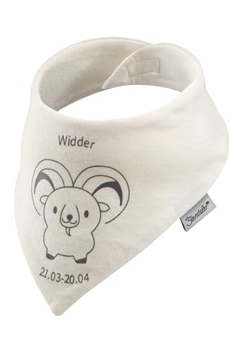 Sterntaler Unisex Baby Halstuch Sternzeichen Stier, Ecru von Sterntaler