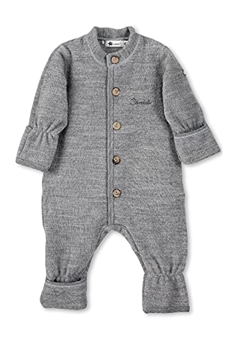 Sterntaler Unisex Baby Overall Pur Wolle Overall, Silber Mel., 56 von Sterntaler