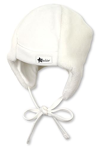 Sterntaler Unisex Baby SchirmMütze mit Nackenschutz Beanie Hat, ecru, 45 EU von Sterntaler