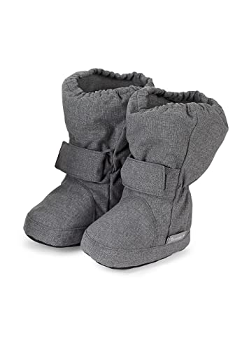 Sterntaler Jungen Baby sko Stiefel, Grau(Anthrazit Melange), 17/18 EU von Sterntaler