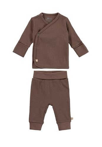Sterntaler Unisex Baby Set Babyjacke & Hose Kleinkind Unterwäsche-Satz, braun, Normal (2er Pack) von Sterntaler