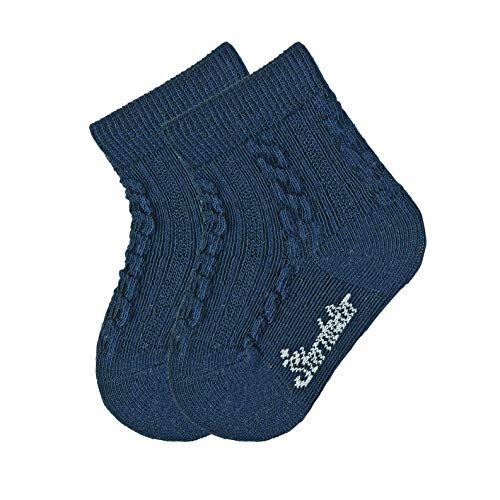 Sterntaler Unisex-Baby Socken 2er-Pack, Blau melange, 6-12 Monate, 17/18 von Sterntaler