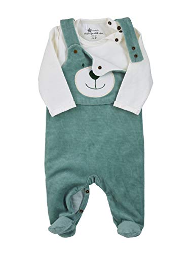 Sterntaler Unisex Baby Strampler-set Nicki Ben Strampelhose, Dunkelgrün (275), 50 von Sterntaler