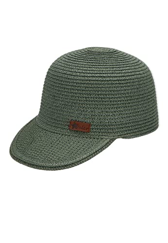 Sterntaler Unisex Baseball-Cap Stroh Baseballkappe, dunkelgrün, 55 von Sterntaler