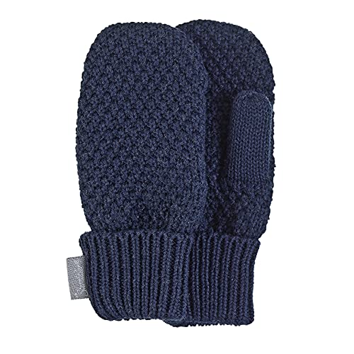 Sterntaler Unisex Baby strikfælde Cold Weather Gloves, Marine, 3 EU von Sterntaler