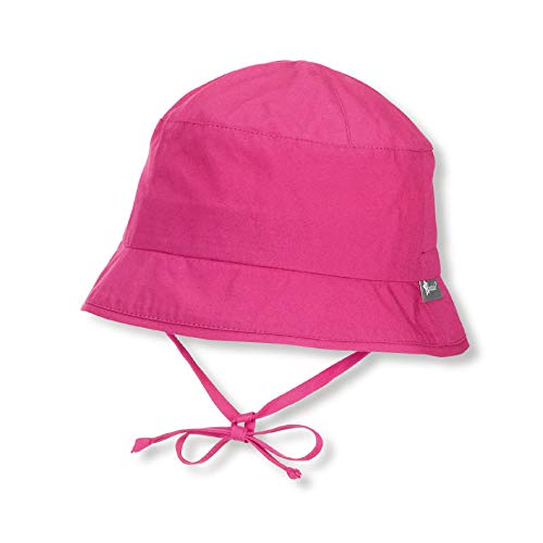 Sterntaler Unisex Fischerhut mit Bindebändern und versteckbaren Ohrenklappen, Alter: ab 9-12 Monate, Größe: 47, Magenta von Sterntaler