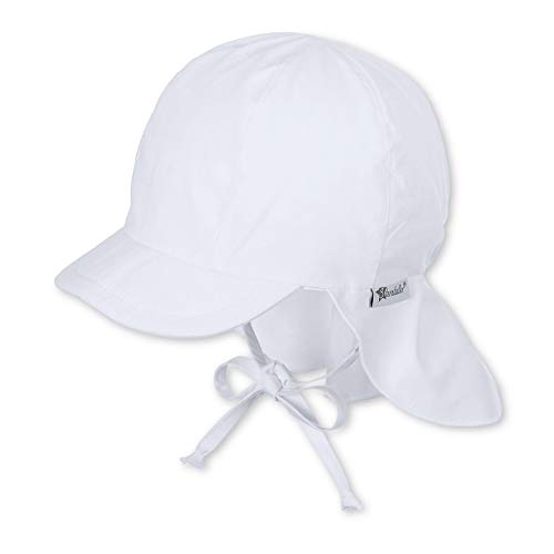 Sterntaler Unisex Baby Schirmmã¼tze M. Nackenschutz M tze, Weiß (Weiss 500), 43 EU von Sterntaler