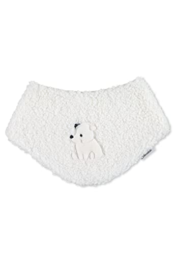 Sterntaler Halstuch aus Teddyplüsch mit Eisbär-Stickmotiv, gefüttert, mit Klettverschluss - Unisex Accessoires für Babys & Kleinkinder - weich, warm und kuschelig - ecru, Gr. 2 von Sterntaler