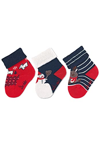 Sterntaler Unisex Kinder Baby Socken Baby-söckchen 3er Pack Weihnachten, Marine, 16 von Sterntaler