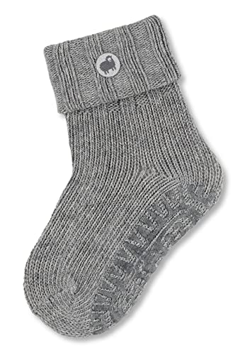 Sterntaler Unisex Kinder Fliesen Socken Baby Fli Fli Umschlag Wolle, Hellgrau, 18 von Sterntaler