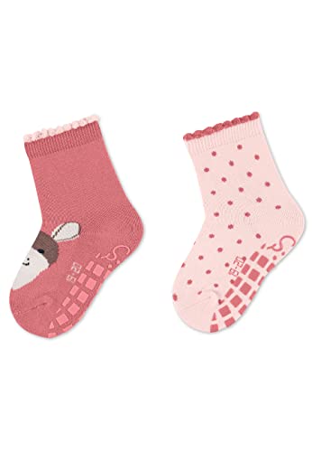 Sterntaler Unisex Kinder GOTS ABS-Söckchen DP Emmi Girl Socken, rosa, 26 von Sterntaler