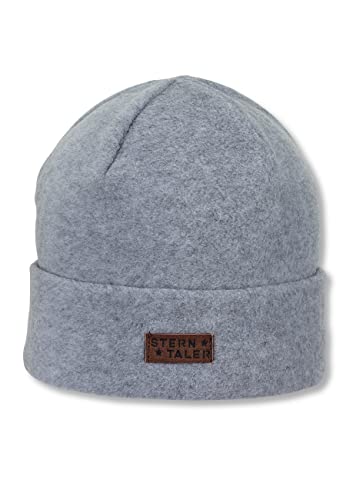 Sterntaler Unisex Kinder Mütze Baby Beanie Mütze Fleece, hellgrau, 57 von Sterntaler