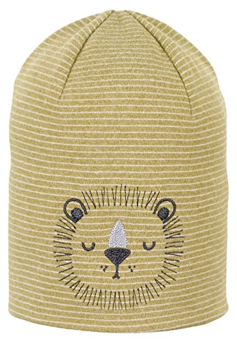 Sterntaler Unisex Kinder Mütze Baby Beanie Mütze Löwe, Gelb, 45 von Sterntaler