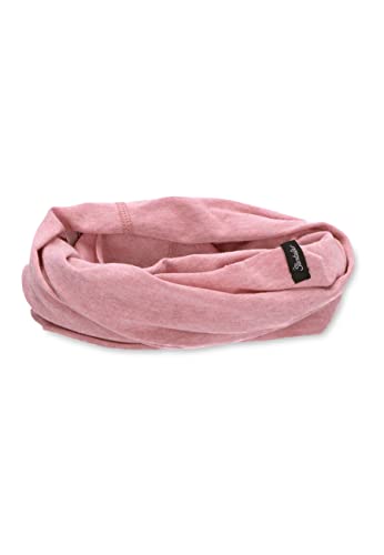 Sterntaler OCS Multifunktionstuch Melange – Mädchen Tuch aus Bio-Melange-Singlejersey – vielseitig tragbar als Mütze, Halstuch, Haarband & mehr – samtrosa, Gr. 1 von Sterntaler