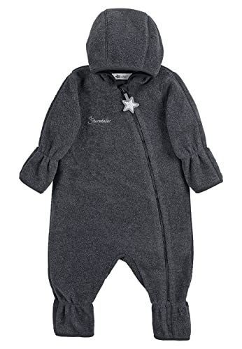 Sterntaler Unisex Kinder Overall Baby Fleece Overall, Anthrazit Meliert, 56 von Sterntaler