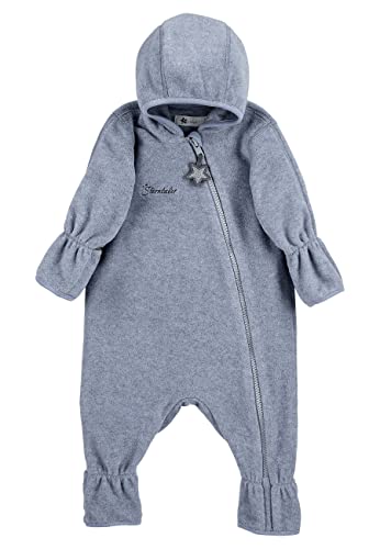 Sterntaler Unisex Kinder Overall Baby Fleece Overall, Blau, 56 von Sterntaler