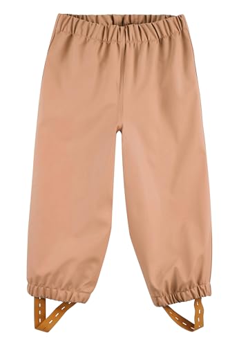 Sterntaler Regenhose ungefüttert Uni - Kinder Regenhose wasserdicht - Jungen Matsch- und Buddelhose ohne Latz mit verschweißten Nähten - robuste Regenbekleidung - lehmbraun, Größe 86 von Sterntaler