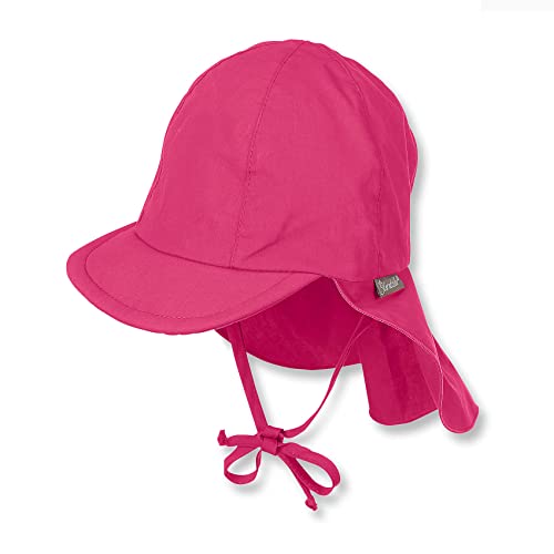 Sterntaler Unisex Kinder Schirmmütze mit Nackenschutz mit Bindebänder und einsteckbaren Ohrenklappen Kindermütze, Magenta, 41 von Sterntaler