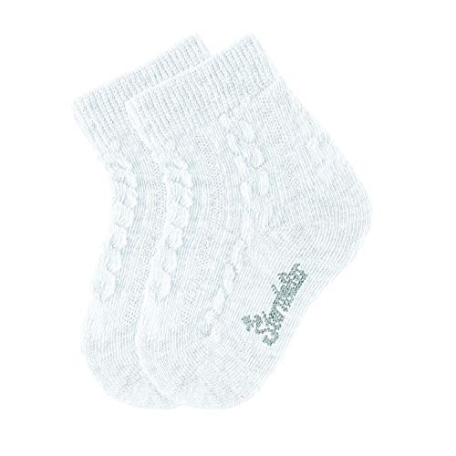 Sterntaler Unisex Kinder Söckchen Zopfmuster Dp Socken, 2 Paar, Weiß, 27-30 von Sterntaler