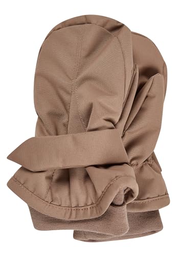 Sterntaler Rips Fäustling mit Daumen, wasserabweisend, mit elastischem Bündchen (Bio) und Klettverschluss - Unisex Accessoires für Babys und Kleinkinder - warm und funktional - braun, Gr. 1 von Sterntaler