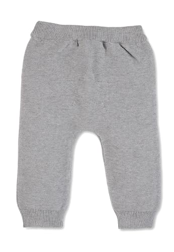 Sterntaler Unisex Kinder Gots strikkede bukser Strickhose mit Rippstrickbund, Hellgrau Mel., 68 EU von Sterntaler